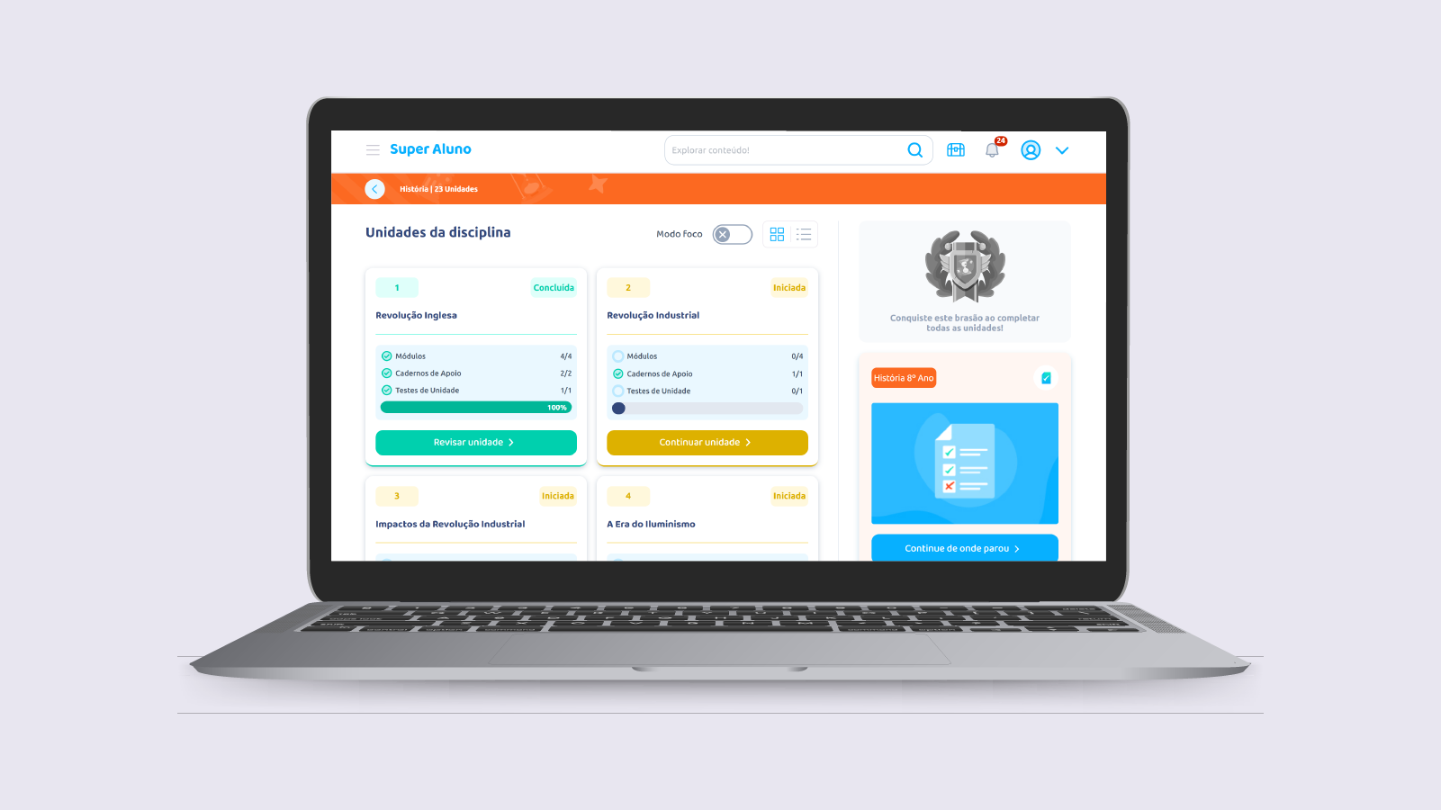 Aplicação Super Aluno