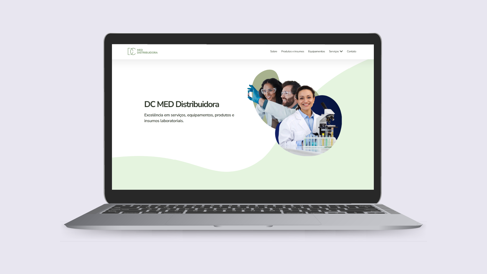 Site DC Med Distribuidora